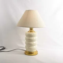 Homes Ceramic Porcelain Lamp | Luxury Home Decor Lamp with Beautiful Shade Night Lamp-image-63