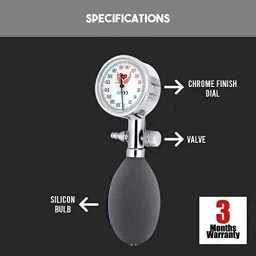 MCP Healthcare MCP-SHOCK PROOF PALM BP Aneroid Palm Type Sphygmomanometer Reliable Manual Blood Pressure Monitor Bp Monitor image 3