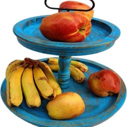 KD3293 (BLUE ) Wooden Glass Holder-image-3