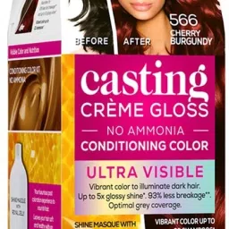 Casting Creme Gloss Ultra Visible Hair Color with No Ammonia, Cherry Burgundy 566, 100g + 60ml ,566 Cherry Burgundy-image-68