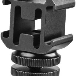 FND Adjustable Angle Pole Swivel Hot Shoe Mount 1/4" Screw Hot Shoe Mount Rotating Flash Bracket-26