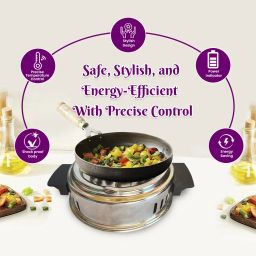 folkwings 500 W Radiant Cooktop Push Button image 5