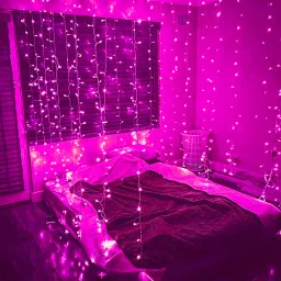 20 LEDs 4 m Pink Steady String Rice Lights-image-4