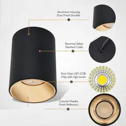 LED COB Light, 18W Warm White, for Corridor, Kitchen, Living Room, Home, Office, Cob Light Ceiling Lamp-picture-24