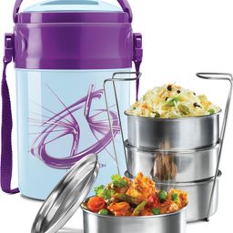 milton Odyssey Insulated Tiffin, Blue 4 Containers Lunch Box-picture-26