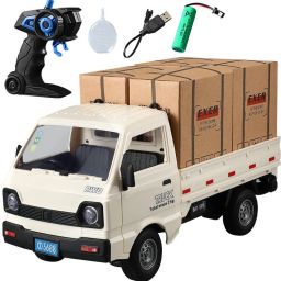Remote-Controlled Micro Truck Van Spraying Sound Light Double-Door Truck Toy-image-30