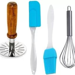Wooden Masher, Whisk, Spatula, Oil brush Kitchen Tool Set Kitchen Tool Set-image-105