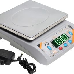 GVC 30Kg Counter Rechargeable Weight Machine with Stainless Steel Top for Shop, Home Weighing Scale-24