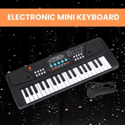 (Piano Keyboard) with Mic/37 Keys 8Rhythms, 8Tones, Portable Electronic ToyD7 (Piano Keyboard) with Mic/37 Keys 8Rhythms, 8Tones, Portable Electronic ToyD7 Analog Portable Keyboard-0