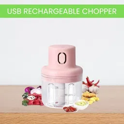 sacro Mini Rechargeable Chopper, Electric Chopper for Onion, Garlic and VegetableB110 Electric Vegetable & Fruit Chopper-picture-29