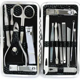 PROFESSIONAL 16 Pcs Stainless Steel Professional Nail Scissors Grooming Kits-image-84