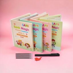 Super Quality Magic Notebook Magic Practice Copy Books Set Of 4 Magic Writing X-image-122