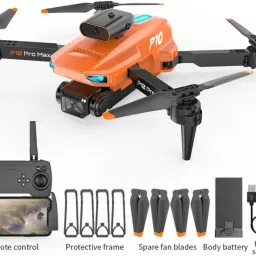 Foldable Remote Control 4k P10 Pro Drone WIFI HD Dual Camera Visual Positioning Drone-26
