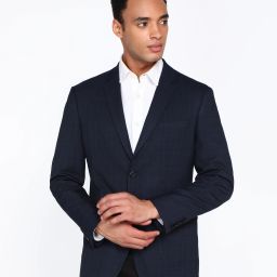 Men Checkered Single Breasted Casual Blazer-image-51