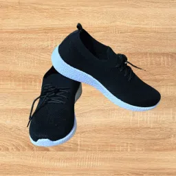 Stylish Women's Knitted Sneakers with Trendy Textured Sole Sneakers For Women-image-10