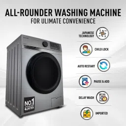 panasonic 8 kg Fully Automatic Front Load with In-built Heater Silver image 4