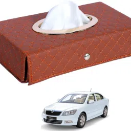 Cross-Tan Tissue Box Leatherette-258 Vehicle Tissue Dispenser-image-60
