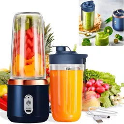 Portable Juicer Blender 40W Juicer Mixer Grinder (Portable Juicer | 2 Jars) Mixer Juicer Jar-picture-26