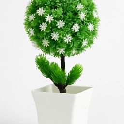 Green Dried Twigs Artificial Flower with Pot-image-47