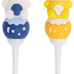 Kids Toothbrush -Teddy Shape Design Soft Tooth Brush pack of 2 yellow blue Extra Soft Toothbrush-image-43