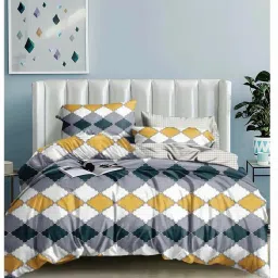 160 TC Cotton Double Printed Flat Bedsheet-image-61