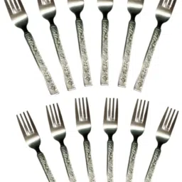 Pack of 12 Stainless Steel Dinner Fork, Salad Fork, Fruit Fork, Serving Fork Set-34