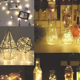 SPARK WORLD White 10 Pieces Rice Shape String Lights image 4