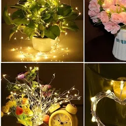 ENORMITY 10 Pcs Yellow Rice Shape String Lights image 5