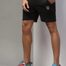ONN Men Pure Cotton Mid-Rise Sports Shorts-image-7
