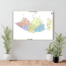 Wallpics White & Blue Printed Waterproof Wall Sticker-image-77