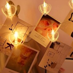 ENORMITY Yellow Heart Shape String Lights image 1