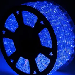 SPARK WORLD Blue Rice Shape Rope String Lights-10