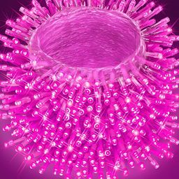 SPARK WORLD Pink Rice Shape String Lights-54