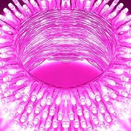 SPARK WORLD Pink Rice Shaped Bulb String Lights-47