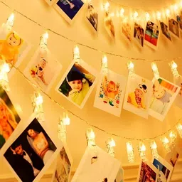 SPARK WORLD White Photo-Clip String Lights-15