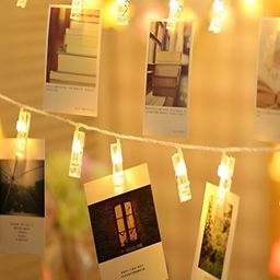 SPARK WORLD Yellow Star Shape LED Curtain Fairy String Lights-32