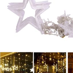 ENORMITY White Star Shape String Light-24