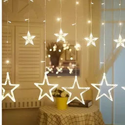 ENORMITY  Yellow Star Shaped  LED String Lights With Controller-8