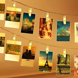 ENORMITY White Photo Clip Shape String Light-4