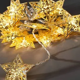 SPARK WORLD White Star-Shaped String Lights-30