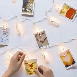 SPARK WORLD Yellow Photo Clip  LED String Lights-19