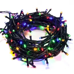 ENORMITY Blue & Red Rice Shape String Lights image 1