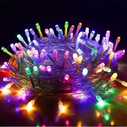 ENORMITY Green & Blue Rice Shape Bulb String Lights image 1