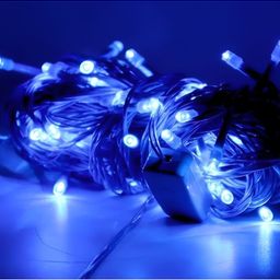 ENORMITY Blue Rice Shape String Lights-7