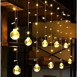 ENORMITY Yellow Ball Shaped String Lights image 1