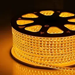 ENORMITY Yellow Rice Shape String Lights image 1