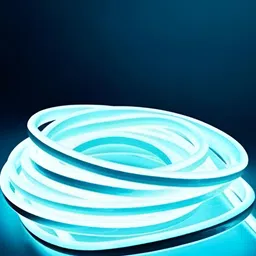 SPARK WORLD 600 Blue Rice Shaped Neon LED String Lights-54