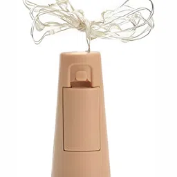 SPARK WORLD Gold Toned Rice Shaped Cork Fairy String Lights-33