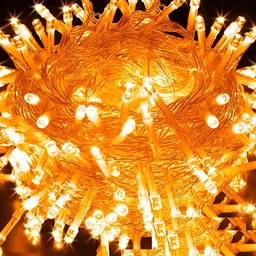 SPARK WORLD Orange Rice-Shaped String Lights-34