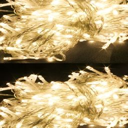 SPARK WORLD Yellow Rice Shape String Lights-10